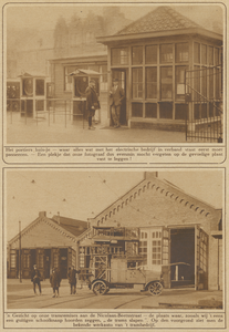 871026 Collage van 2 foto's betreffende het Gemeentelijke Electriciteits- en Trambedrijf Utrecht (G.E.T.U., Nicolaas ...
